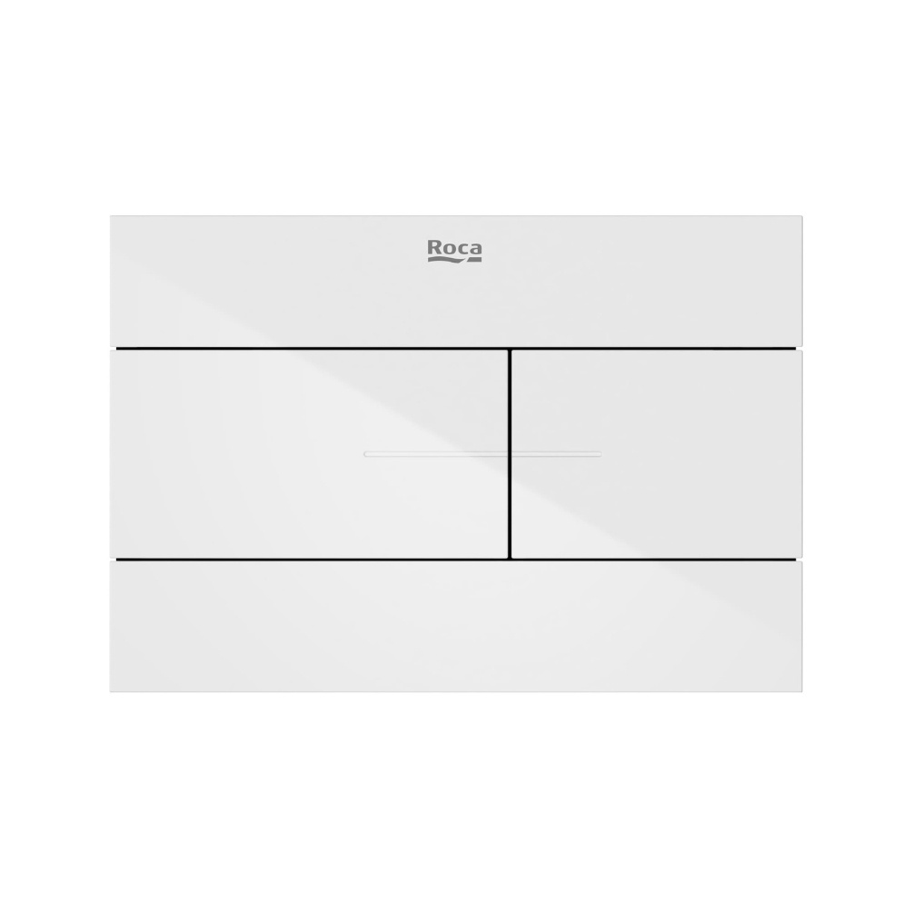 Cut out image of the Roca Duplo S PS2 Gloss White Dual Flush Plate